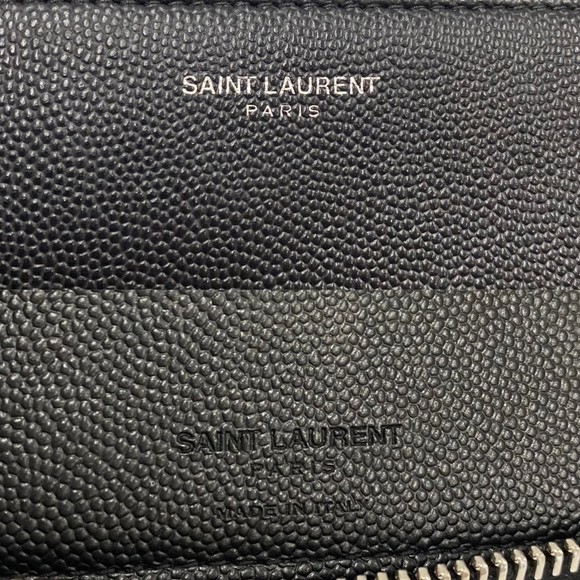 YVES SAINT LAURENT Black Leather Wallet - Picture 2 of 10